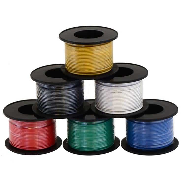Stranded Wire by 6 Colors / AWG:22 / Length: 15 meters(50ft)